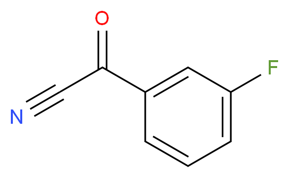 3-fluorobenzoyl cyanide_分子结构_CAS_658-08-2