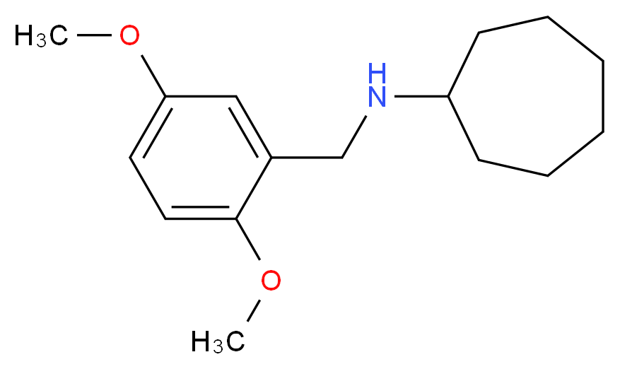 N-(2,5-dimethoxybenzyl)cycloheptanamine_分子结构_CAS_355817-34-4)