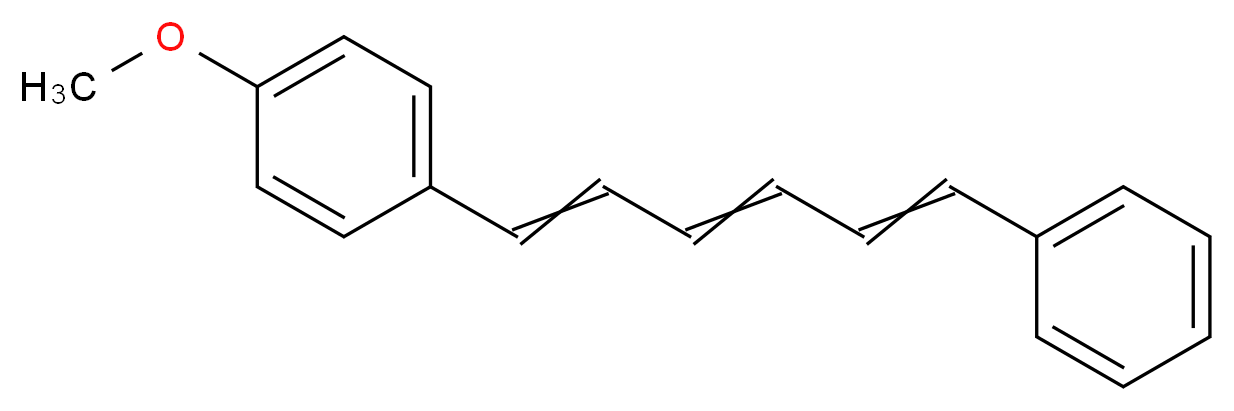 1-(4-Methoxyphenyl)-6-phenylhexatriene_分子结构_CAS_3893-10-5)