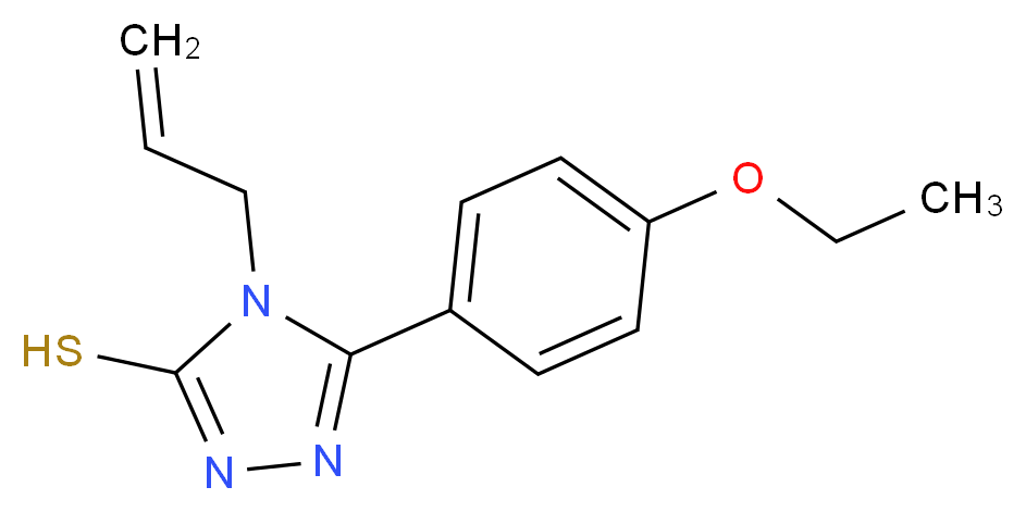 4-Allyl-5-(4-ethoxyphenyl)-4H-1,2,4-triazole-3-thiol_分子结构_CAS_334497-08-4)