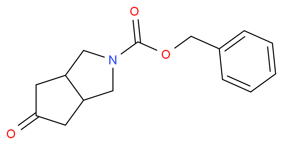 benzyl 5-oxo-octahydrocyclopenta[c]pyrrole-2-carboxylate_分子结构_CAS_148404-29-9