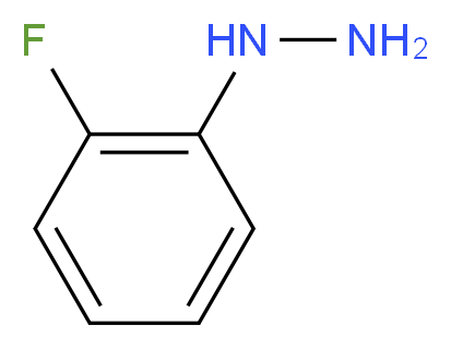 (2-fluorophenyl)hydrazine_分子结构_CAS_2368-80-1