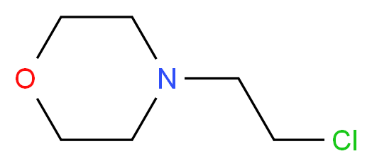 4-(2-chloroethyl)morpholine_分子结构_CAS_3240-94-6