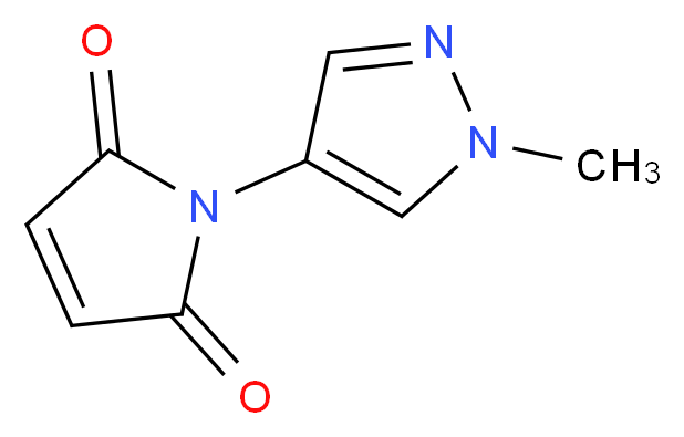 1-(1-methyl-1H-pyrazol-4-yl)-2,5-dihydro-1H-pyrrole-2,5-dione_分子结构_CAS_)