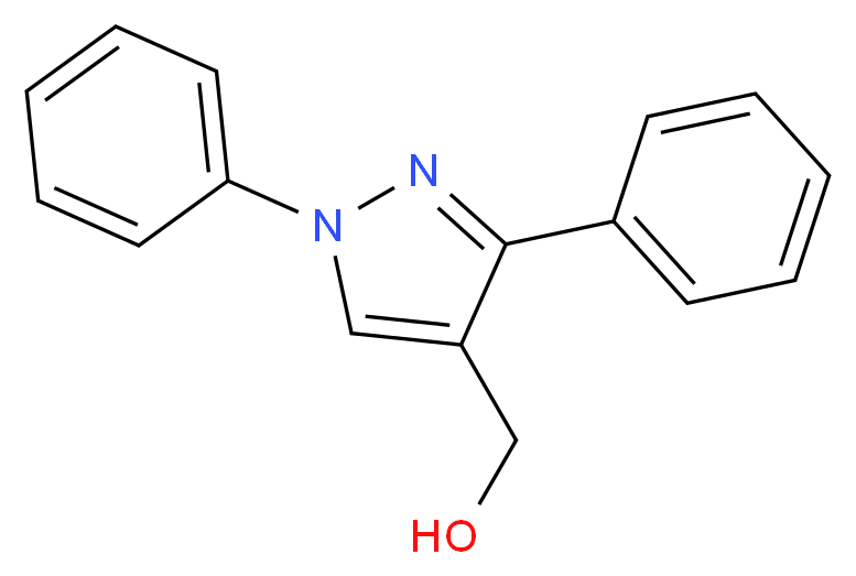 (1,3-diphenyl-1H-pyrazol-4-yl)methanol_分子结构_CAS_40278-32-8