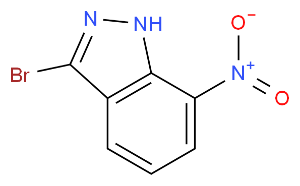 3-Bromo-7-nitro-1H-indazole_分子结构_CAS_74209-34-0)