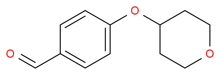 4-(oxan-4-yloxy)benzaldehyde_分子结构_CAS_215460-40-5