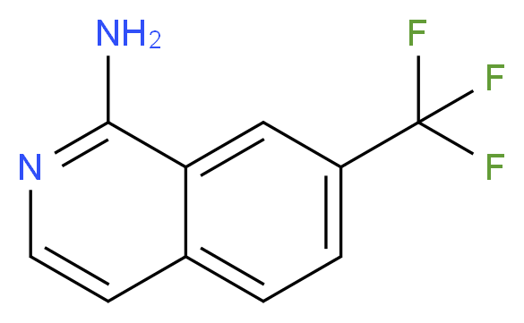 7-(trifluoromethyl)isoquinolin-1-amine_分子结构_CAS_1196147-73-5