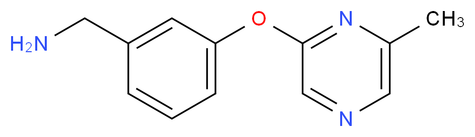 3-[(6-methylpyrazin-2-yl)oxy]benzylamine_分子结构_CAS_941716-89-8)
