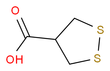 1,2-dithiolane-4-carboxylic acid_分子结构_CAS_2224-02-4