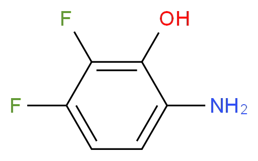 6-amino-2,3-difluorophenol_分子结构_CAS_115551-33-2