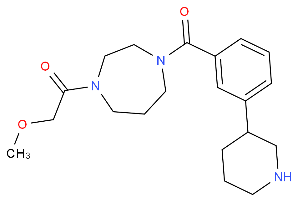 1-(methoxyacetyl)-4-(3-piperidin-3-ylbenzoyl)-1,4-diazepane_分子结构_CAS_)