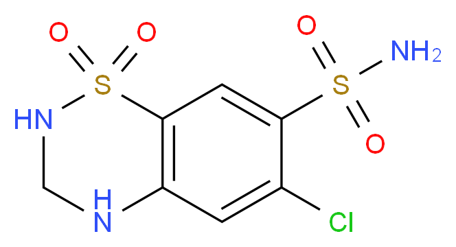 氢氯噻嗪_分子结构_CAS_58-93-5)