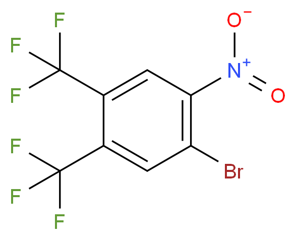 4,5-Bis(trifluoromethyl)-2-bromonitrobenzene_分子结构_CAS_229957-08-8)