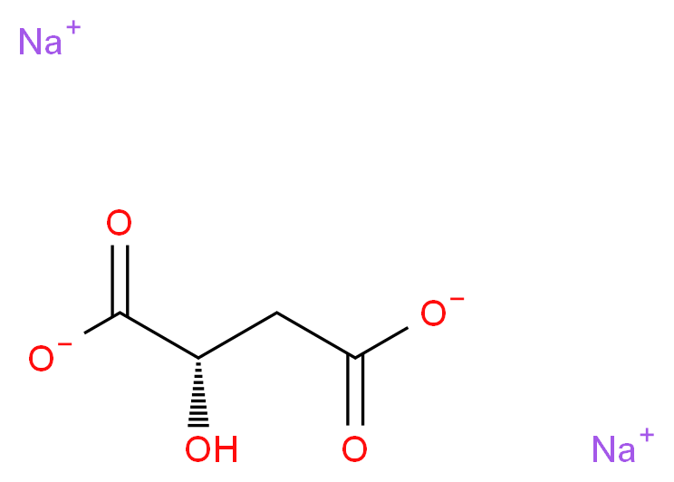 disodium (2S)-2-hydroxybutanedioate_分子结构_CAS_138-09-0