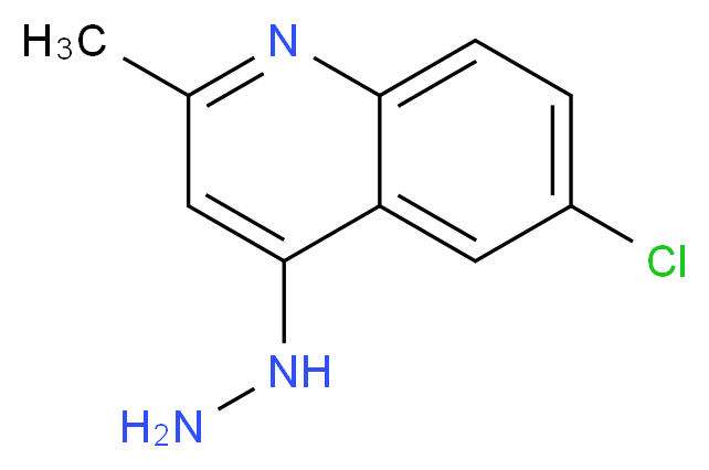 6-CHLORO-4-HYDRAZINO-2-METHYL-QUINOLINE_分子结构_CAS_203626-35-1)