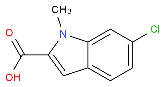 6-chloro-1-methyl-1H-indole-2-carboxylic acid_分子结构_CAS_)