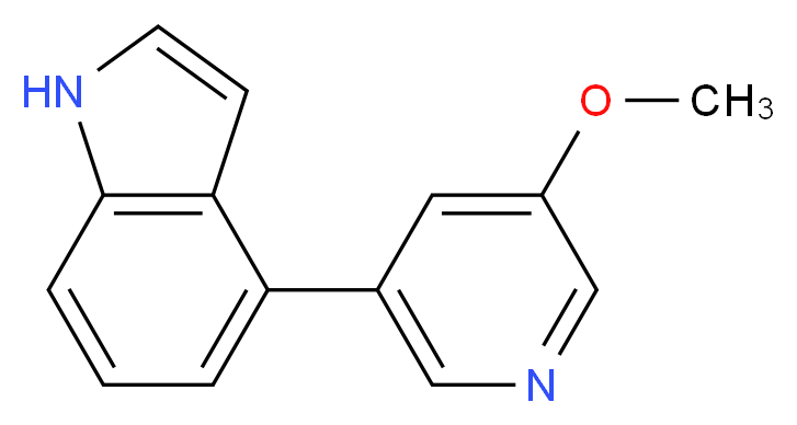 4-(5-methoxypyridin-3-yl)-1H-indole_分子结构_CAS_)