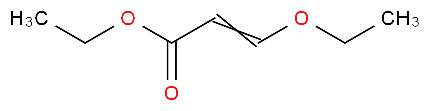 3-Ethoxyacrylic Acid Ethyl Ester(cis/trans-Mixture)_分子结构_CAS_1001-26-9)