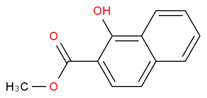 methyl 1-hydroxynaphthalene-2-carboxylate_分子结构_CAS_948-03-8
