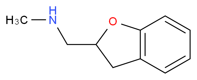 (2,3-dihydro-1-benzofuran-2-ylmethyl)(methyl)amine_分子结构_CAS_21130-01-8