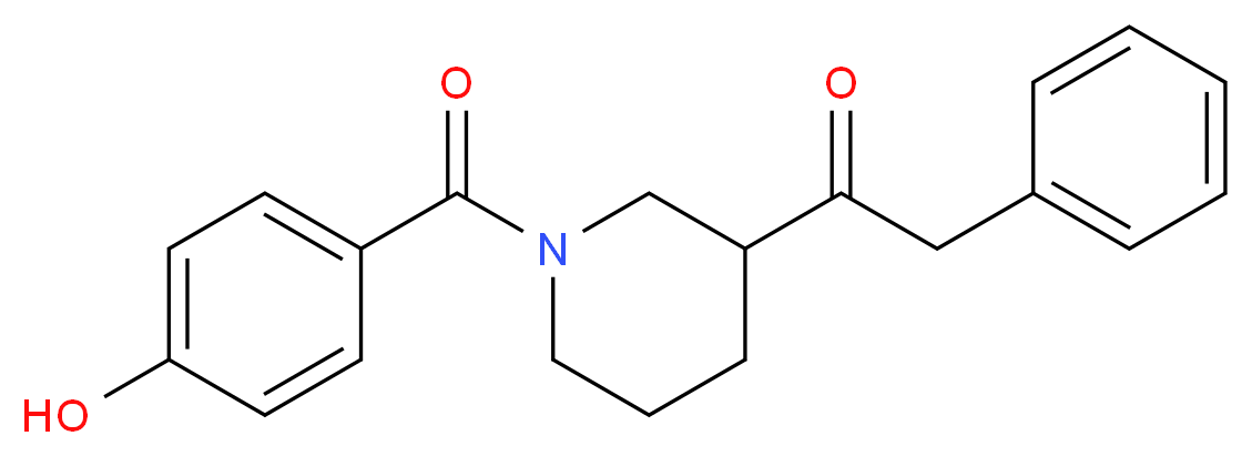 1-[1-(4-hydroxybenzoyl)piperidin-3-yl]-2-phenylethanone_分子结构_CAS_)
