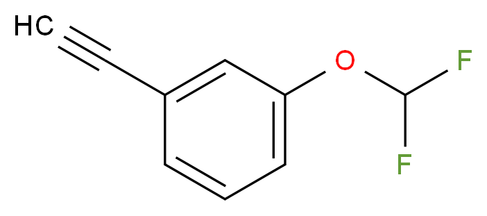 3-(Difluoromethoxy)phenylacetylene 98%_分子结构_CAS_519059-03-1)