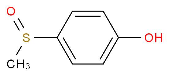 4-(Methylsulphinyl)phenol 98%_分子结构_CAS_14763-64-5)