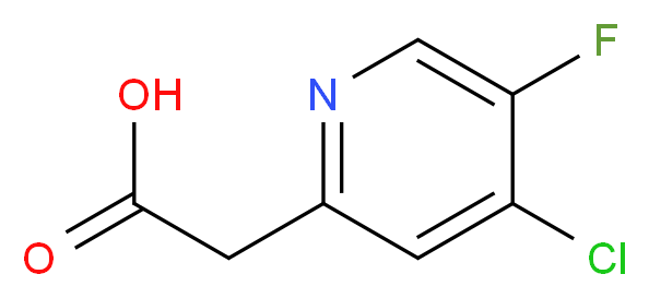 (4-CHLORO-5-FLUOROPYRIDIN-2-YL)ACETIC ACID_分子结构_CAS_)