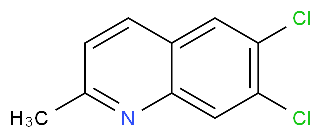 6,7-Dichloroquinaldine_分子结构_CAS_71063-12-2)