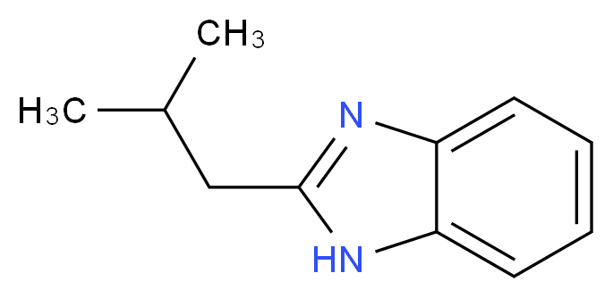 2-(2-methylpropyl)-1H-1,3-benzodiazole_分子结构_CAS_5851-45-6