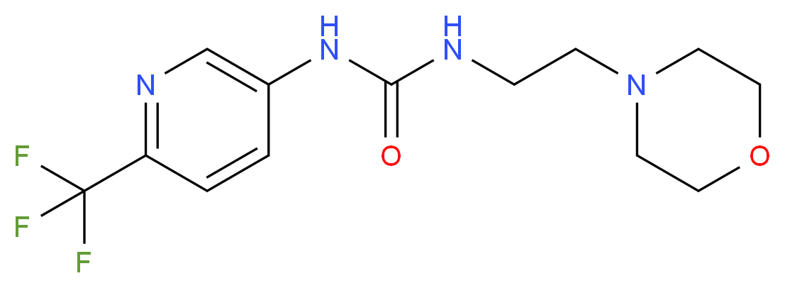 N-(2-morpholin-4-ylethyl)-N'-[6-(trifluoromethyl)pyridin-3-yl]urea_分子结构_CAS_)