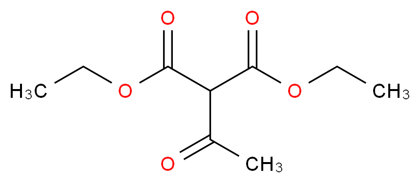 1,3-diethyl 2-acetylpropanedioate_分子结构_CAS_105-50-0