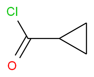 cyclopropanecarbonyl chloride_分子结构_CAS_4023-34-1