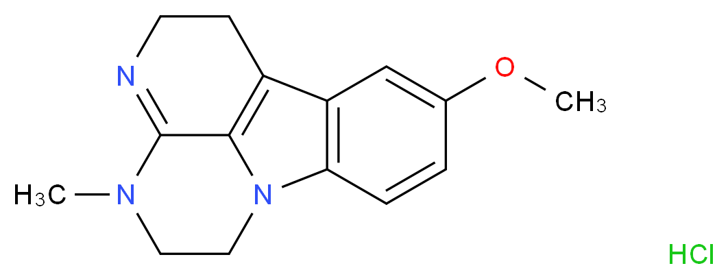 9-Methoxy-4-methyl-2,4,5,6-tetrahydro-1H-3,4,6a-triazafluoranthene hydrochloride_分子结构_CAS_53734-79-5)