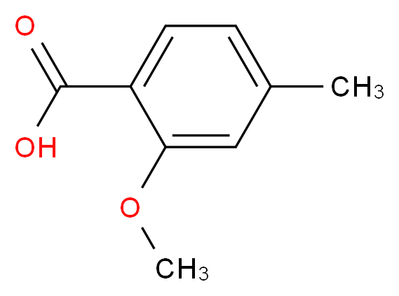 2-methoxy-4-methylbenzoic acid_分子结构_CAS_704-45-0