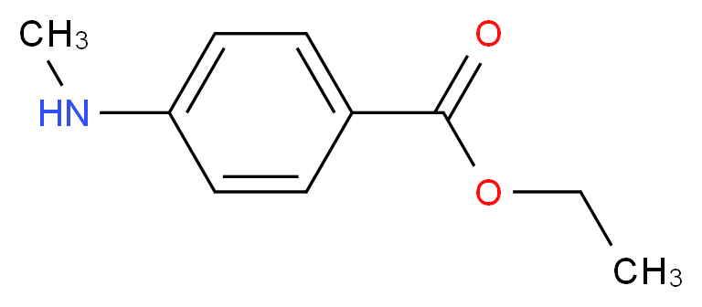 4-(Methylamino)benzoic Acid Ethyl Ester_分子结构_CAS_10541-82-9)