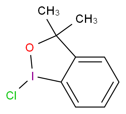 1-Chloro-1,3-dihydro-3,3-dimethyl-1,2-benziodoxole_分子结构_CAS_69352-04-1)