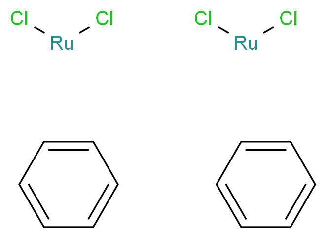 bis(benzene); bis(dichlororuthenium)_分子结构_CAS_37366-09-9