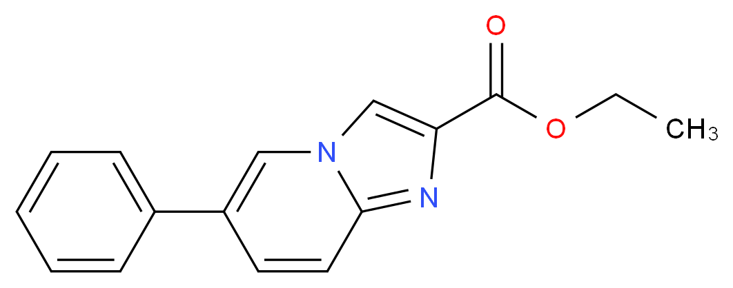 ethyl 6-phenylimidazo[1,2-a]pyridine-2-carboxylate_分子结构_CAS_1173694-01-3