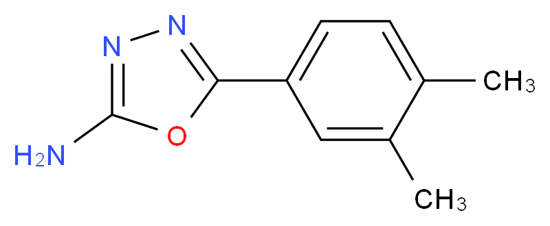 5-(3,4-dimethylphenyl)-1,3,4-oxadiazol-2-amine_分子结构_CAS_1016528-42-9)