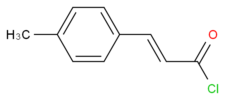 (2E)-3-(4-methylphenyl)prop-2-enoyl chloride_分子结构_CAS_13565-07-6