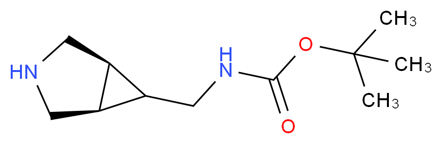 tert-butyl (1R,5S)-3-azabicyclo[3.1.0]hexan-6-ylmethylcarbamate_分子结构_CAS_)