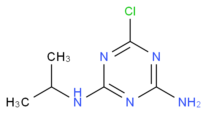 去乙基阿特拉津_分子结构_CAS_6190-65-4)