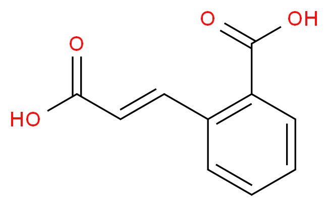 2-[(1E)-2-carboxyeth-1-en-1-yl]benzoic acid_分子结构_CAS_612-40-8