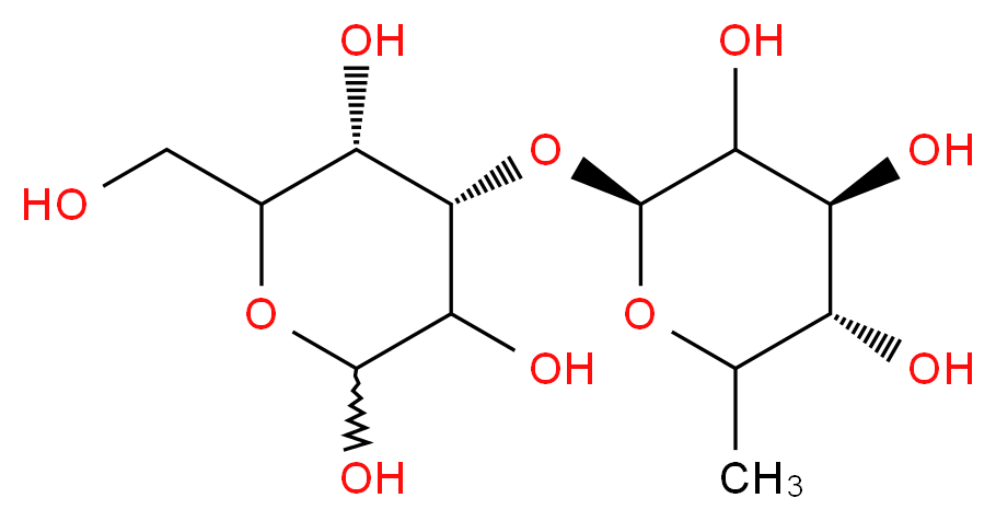 3-O-(α-L-Fucopyranosyl)-D-galactose _分子结构_CAS_120375-11-3)