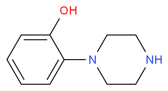 2-(Piperazin-1-yl)phenol_分子结构_CAS_1011-17-2)