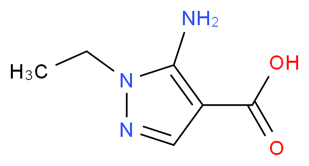 5-AMINO-1-ETHYL-PYRAZOLE-4-CARBOXYLIC ACID_分子结构_CAS_90641-65-9)