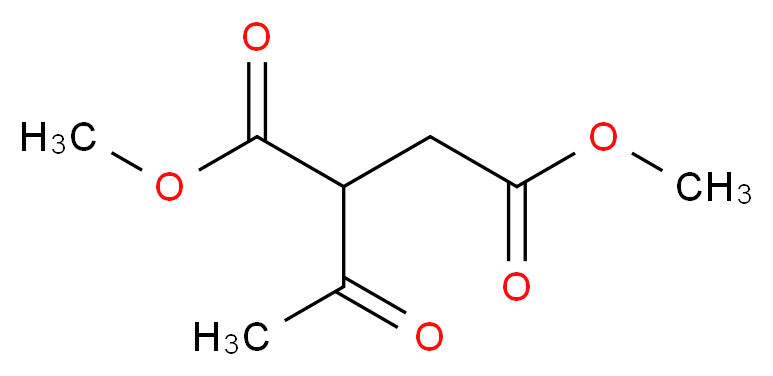 dimethyl 2-acetylsuccinate_分子结构_CAS_)