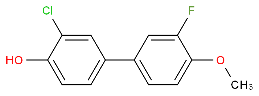 3-Chloro-3'-fluoro-4'-methoxy-[1,1'-biphenyl]-4-ol_分子结构_CAS_1261892-00-5)